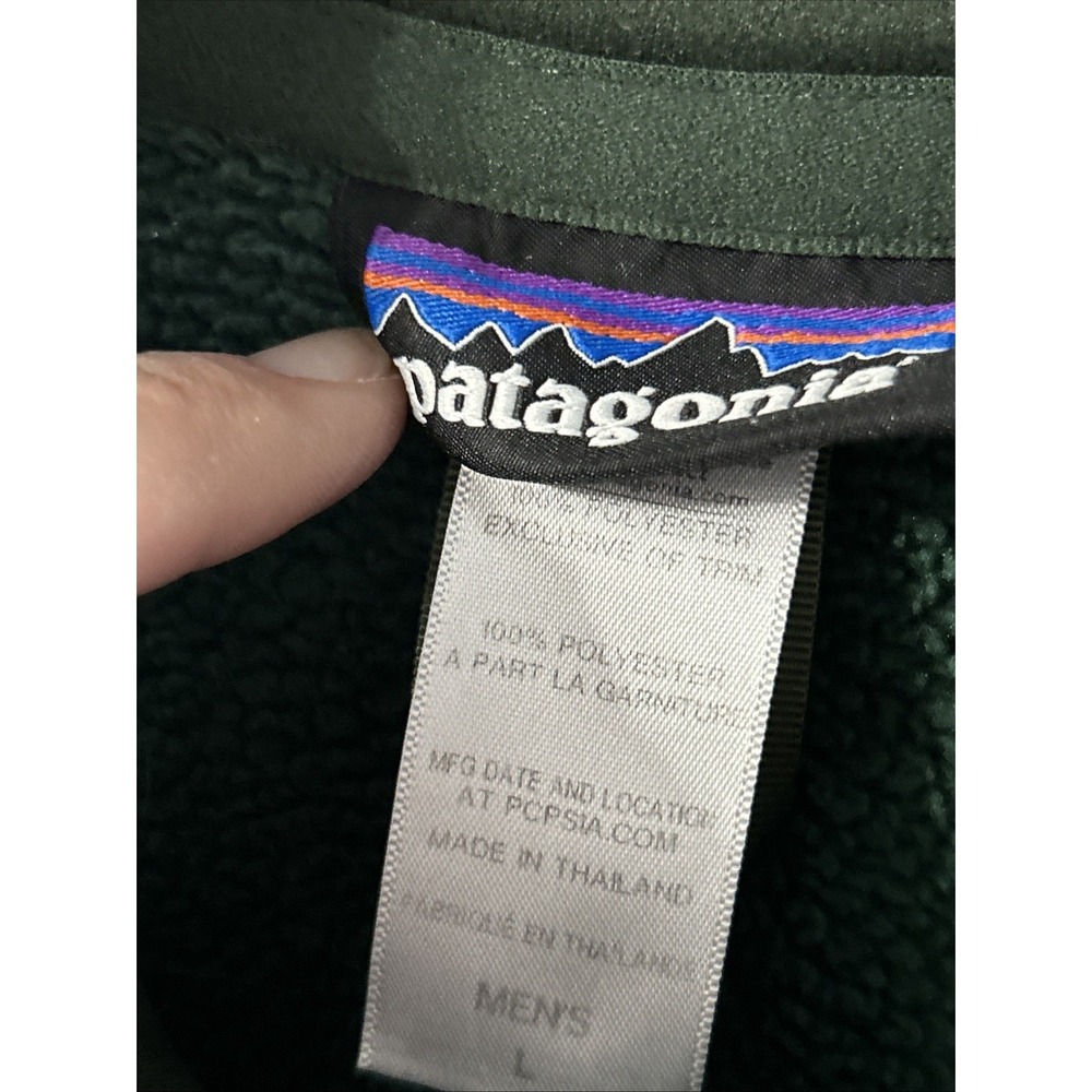 Mens Patagonia Better Sweater 1/4-Zip Pullover Sz Large Colorblock 25521 2 Tone - Picture 3 of 6